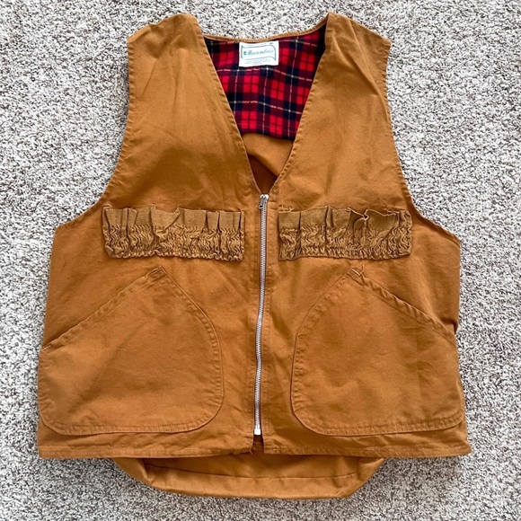 Vintage 50’s 60’s Brush Master Canvas Hunting Vest Men’s Size Medium Sportsman - Picture 1 of 10